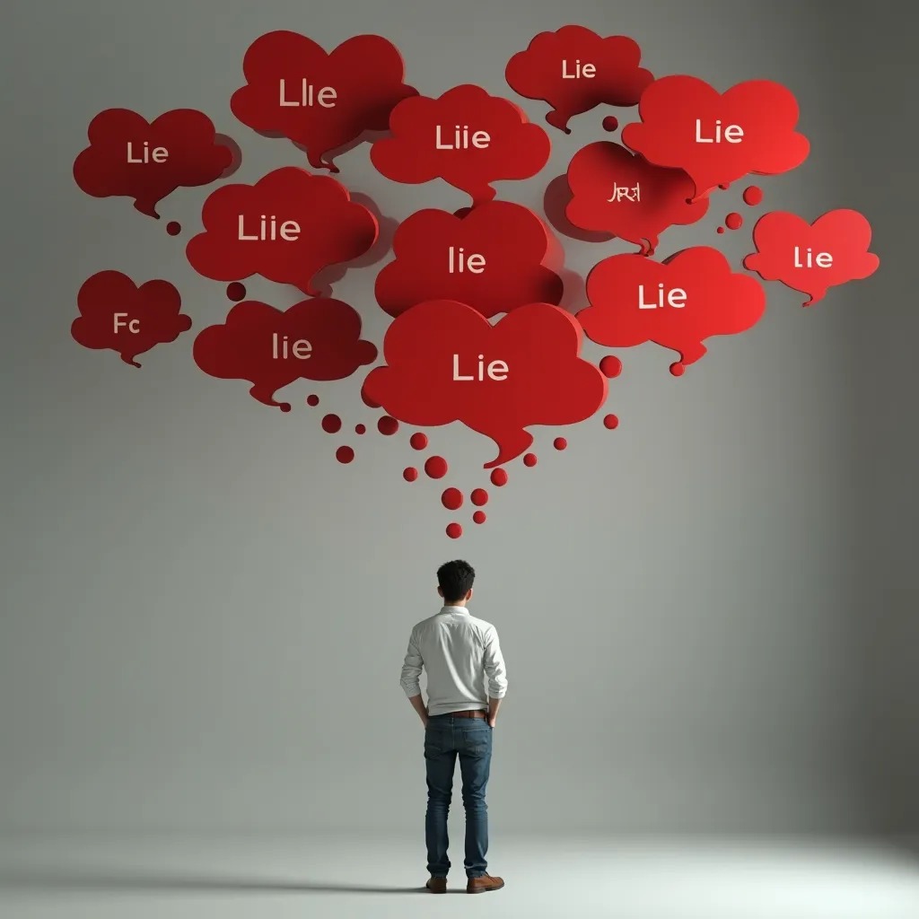 Imagine if: Every lie you ever told became visible as a floating red bubble above your head