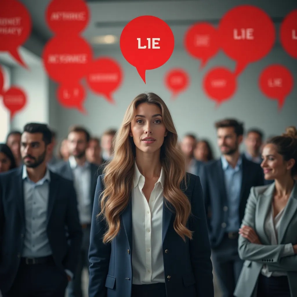 Monday morning. The office is a sea of red bubbles. 'I'm fine.' 'Traffic was terrible.' 'I loved your presentation.' The ceil