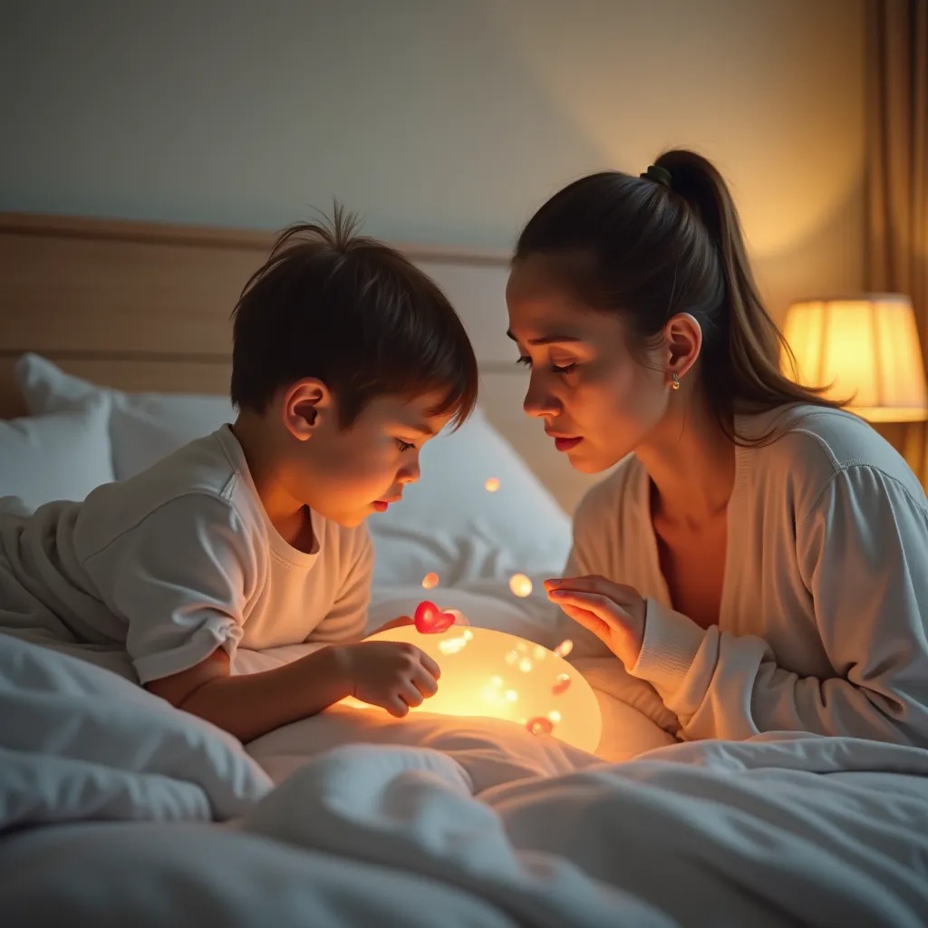 But here's what nobody expected: some bubbles are beautiful. 'You'll be okay,' a mother whispers to her sick child. She's not