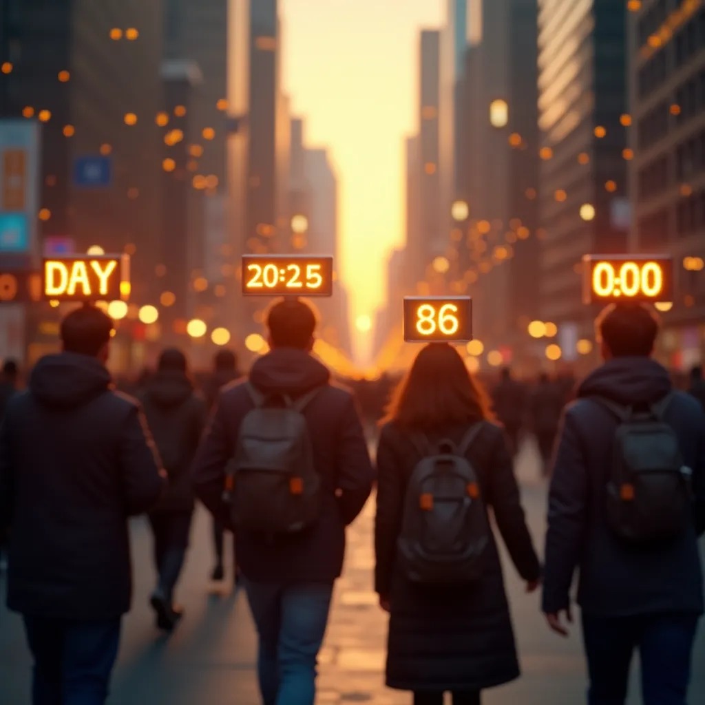 Imagine if: every person had a visible countdown showing how long until they meet their soulmate