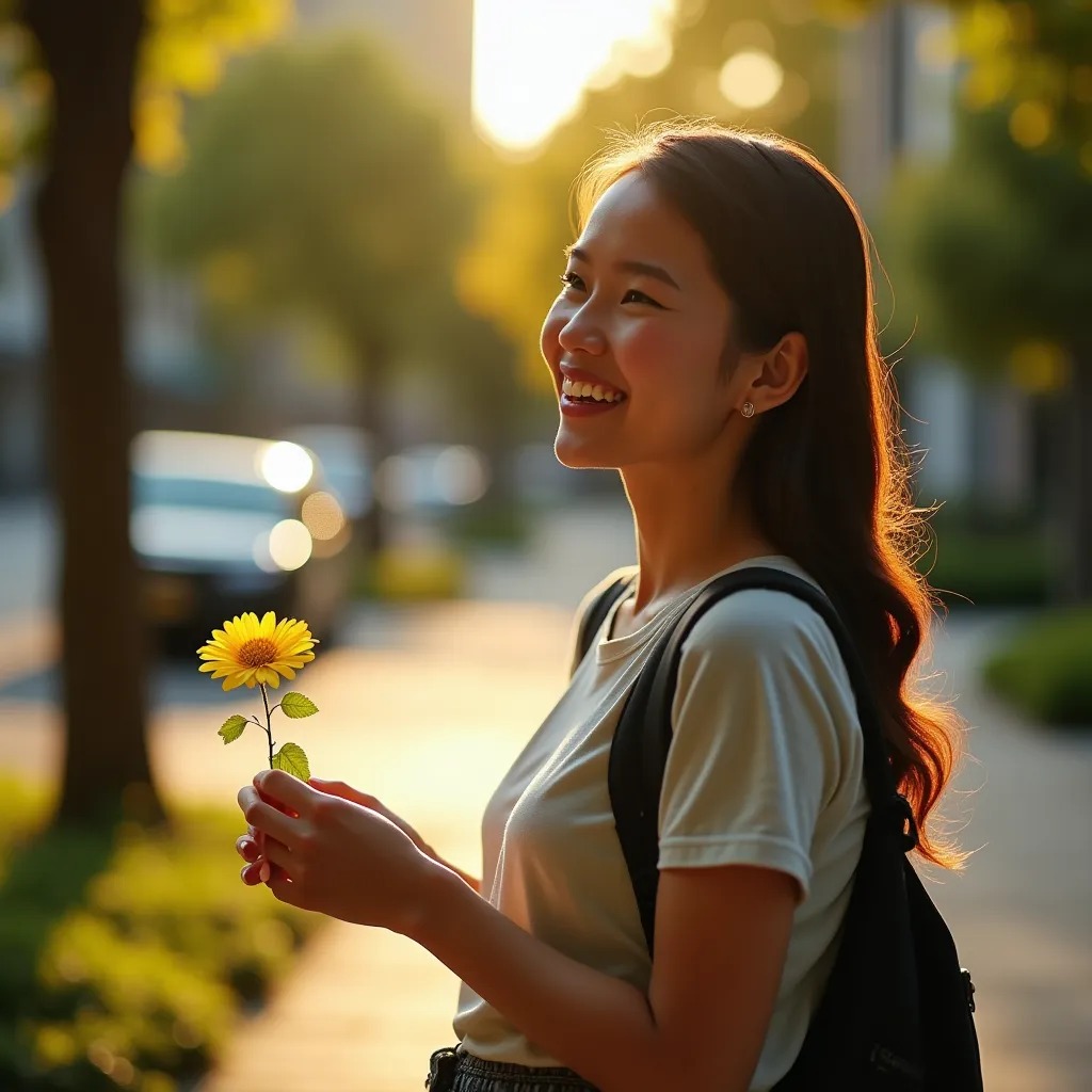 Imagine if: Saying 'thank you' genuinely made a small flower bloom near the person you thanked