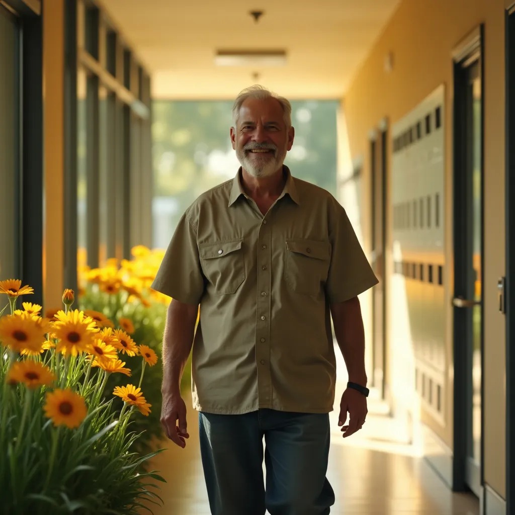 Teachers were surrounded by flowers in gardens by June. Nurses walked through meadows. The quiet janitor at our school had wi