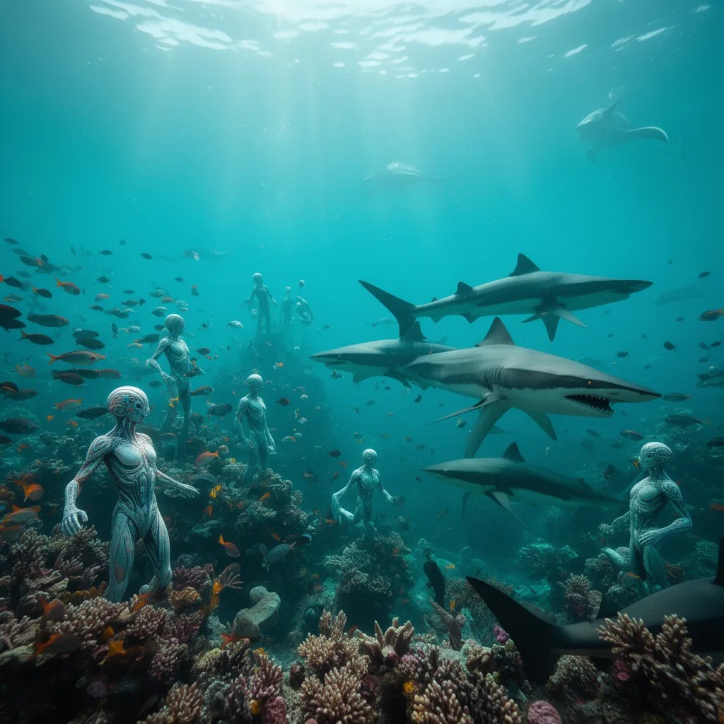 Evrim yine gerçekleşir ve denizde yaşayan akıllı yaşam türleri ortaya çıkardı
