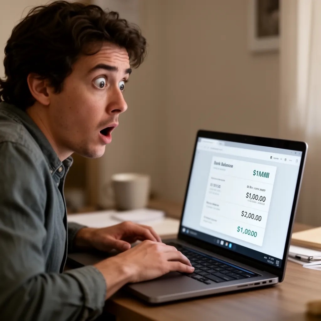 bir sabah banka hesabını açıyorsun ve gözlerine inanamıyorsun. Tam 1 milyon dolar gelmiş.