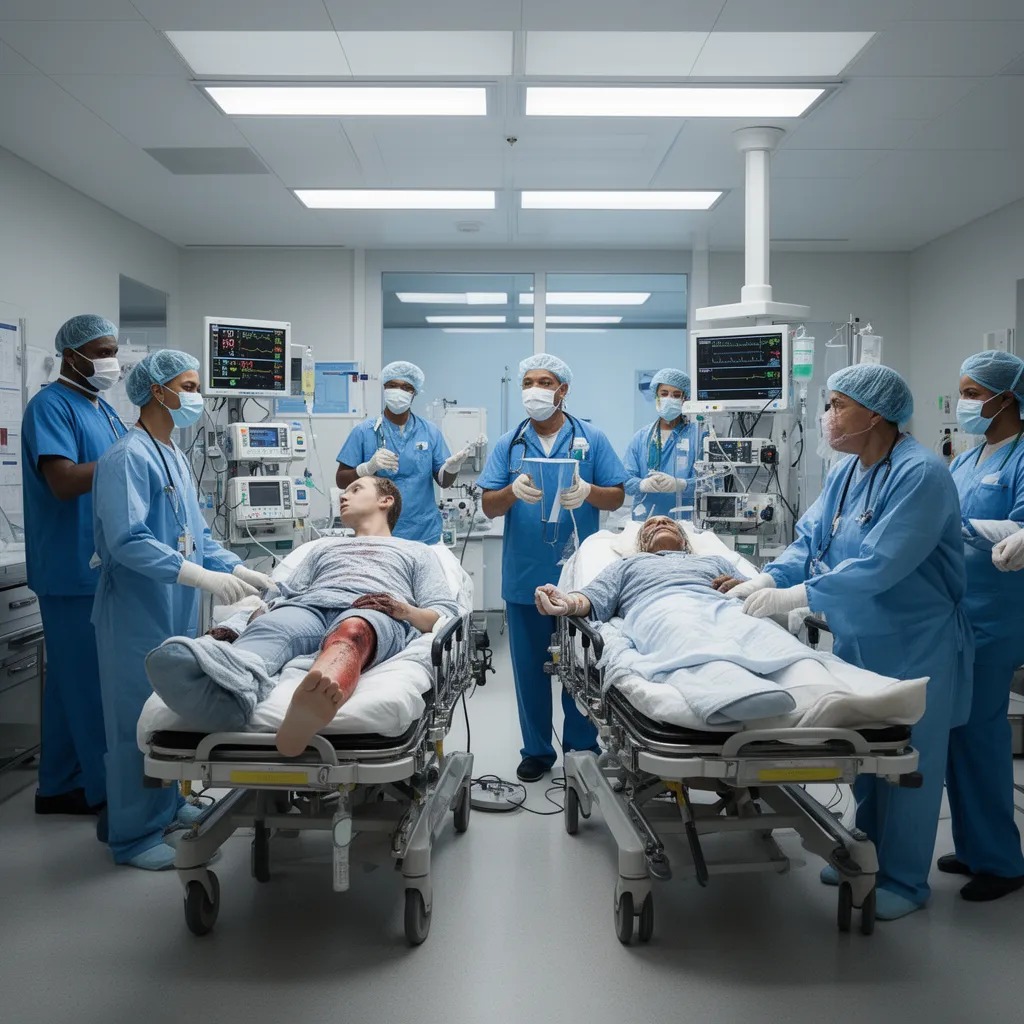 Hayal et: Bir doktorsun ve nöbetin olduğu sırada 2 acil hasta geldi. Birinin (22 yaş) bacağı kopmuş trafik kazasında, diğerin