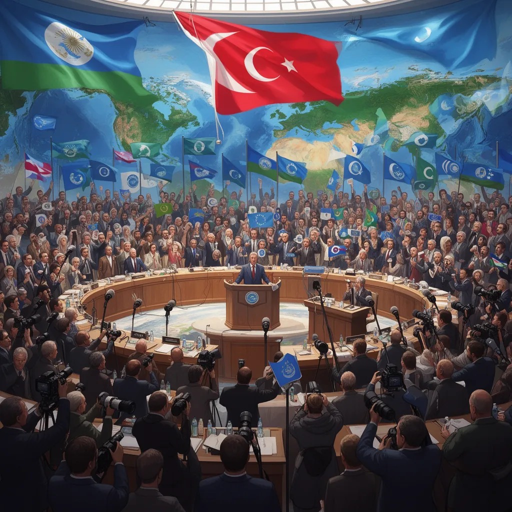 Birleşmiş dünya ilk toplantısını yapıyor, 8 milyar kişi aynı anda söz istiyor.
Mikrofon sırayla geziyor, toplantı 73 yıl sürü