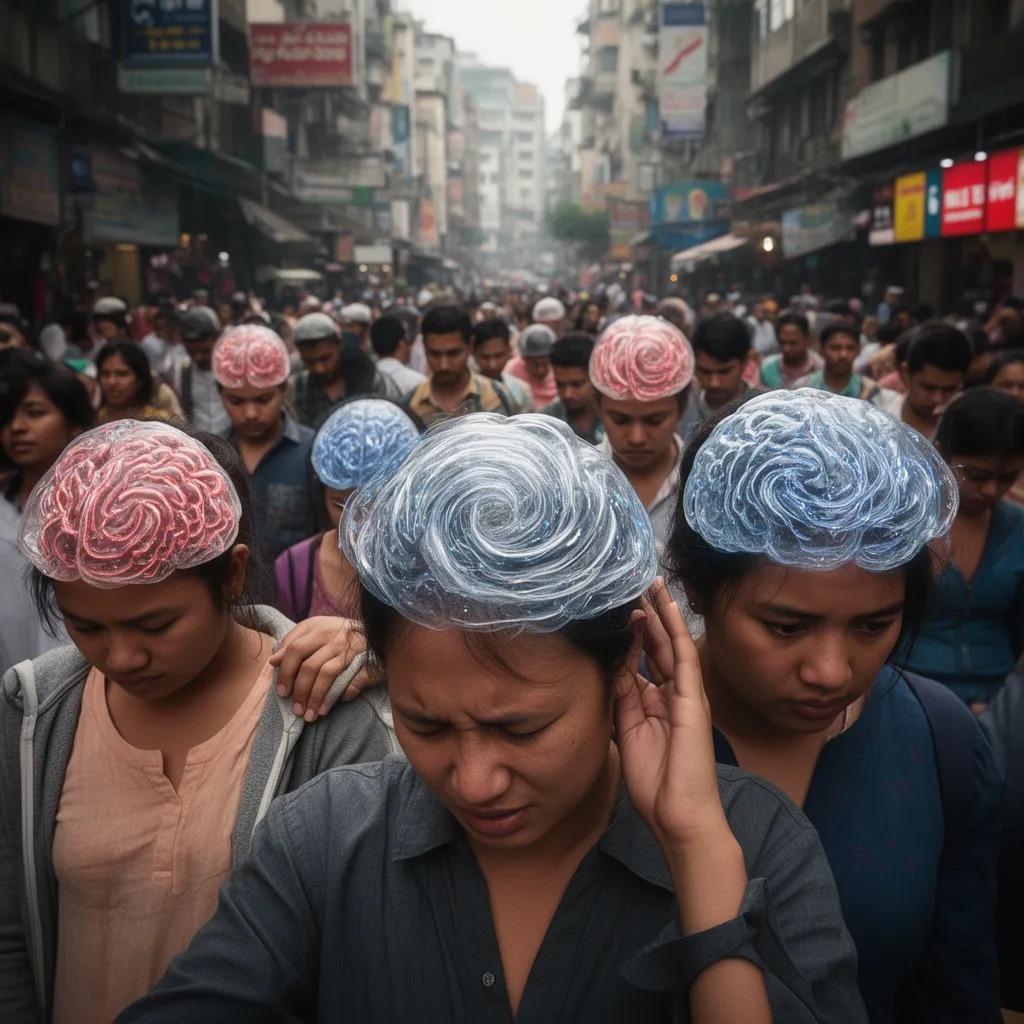 Beyinler şeffaf olduktan sonra, sokaklarda büyük bir karmaşa hüküm sürdü ve insanlar kafalarını kontrol ediyordu. Çoğu utanç