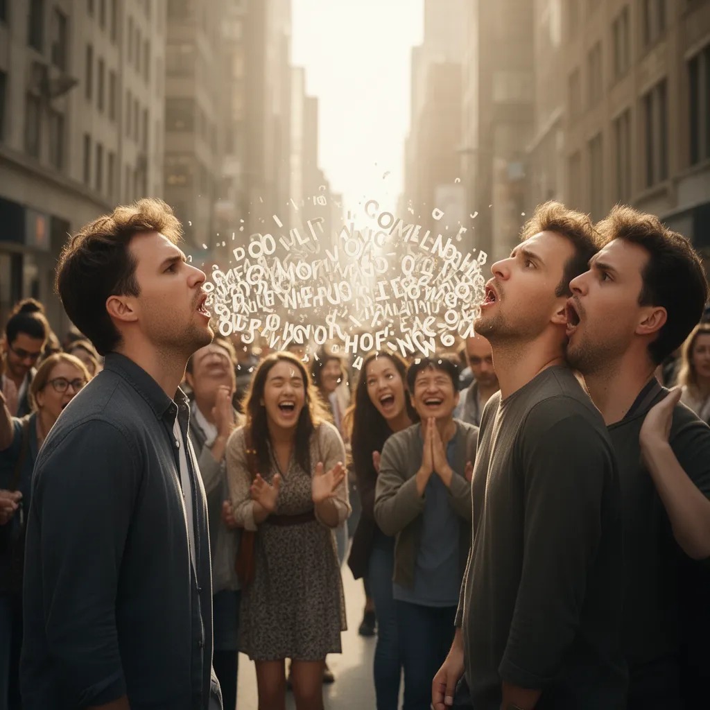 Imagine if: If men had to speak backwards every day for one hour.