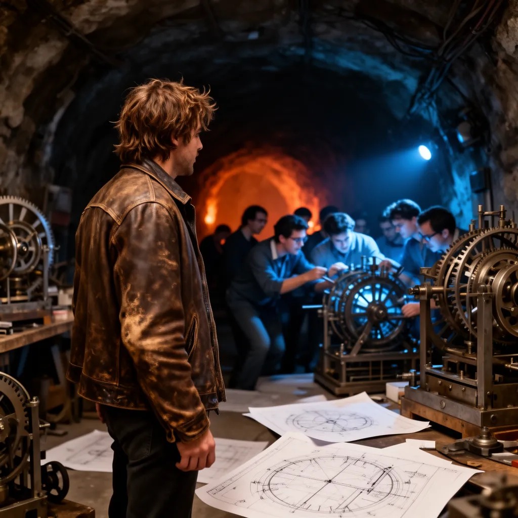 Mühendis, gizli imparatorluğun karanlık niyetlerini hissedip sessiz kalmaya rağmen, zamanda geriye sıçan teknolojinin keşfedi