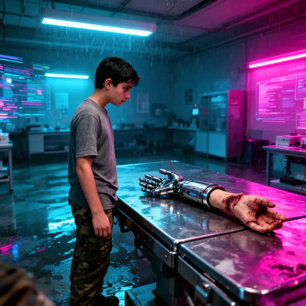 Tekir'in anıları yeniden canlandı. Bir genç asker olarak savaşta katledilmişti, kolunun yerine sibernetik bir kol takılmıştı.