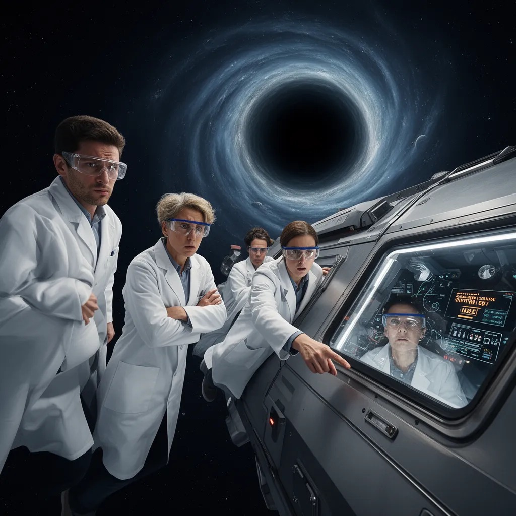 Bilim adamları, kara deliğin merkezine doğru ilerlerken zamanlı sinyalleri ölçmeye devam ediyorlar. İlk sinyallerin çıktığını