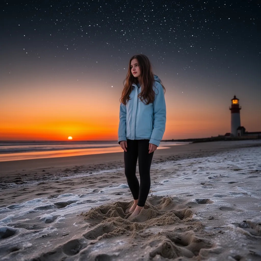 Your feet sink into the cold sand as the sun dips below the horizon, and the world is painted orange. For a moment, it's just