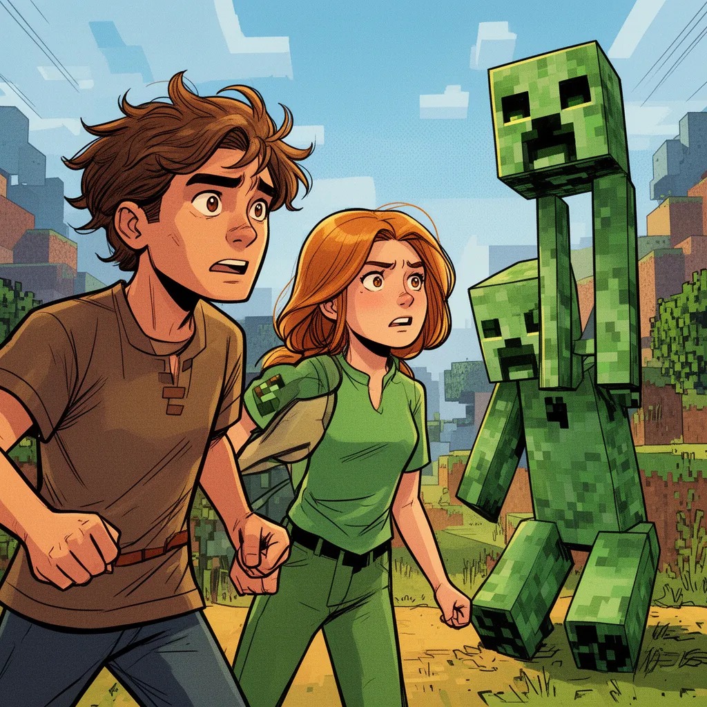 Creeper yaklaşmıştı.