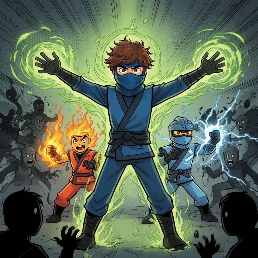 Kai, ejderhanın üzerine atıldı. Ateşini yükseltti, ama karanlık alevler ateşi bastırdı. Kai'nin yüzü yanıklarla doldu, ama ge