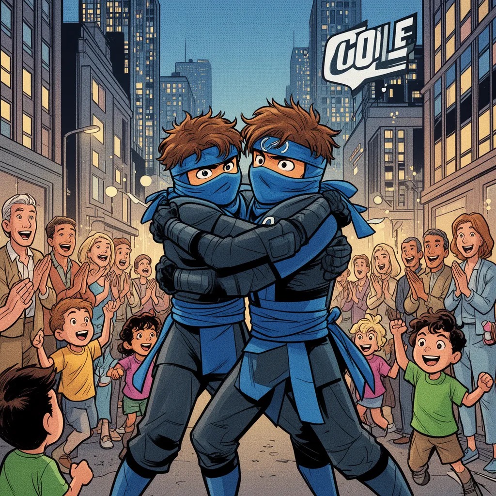 Ninjago yeniden ışığa kavuştu. Halk onları kahraman olarak karşıladı. Çocuklar onları alkışladı. Ninjalar da birbirlerine sar