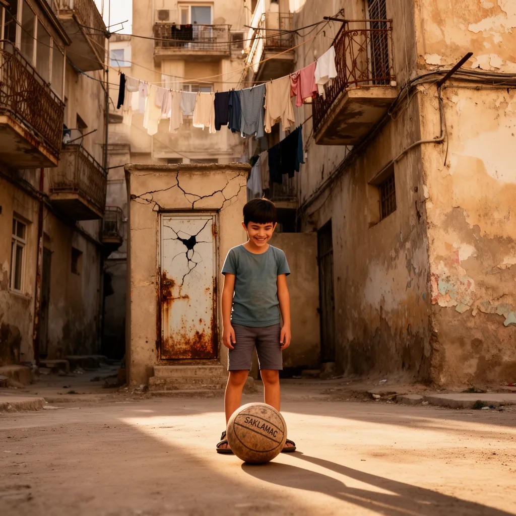 Kapının önünde top oynardık...