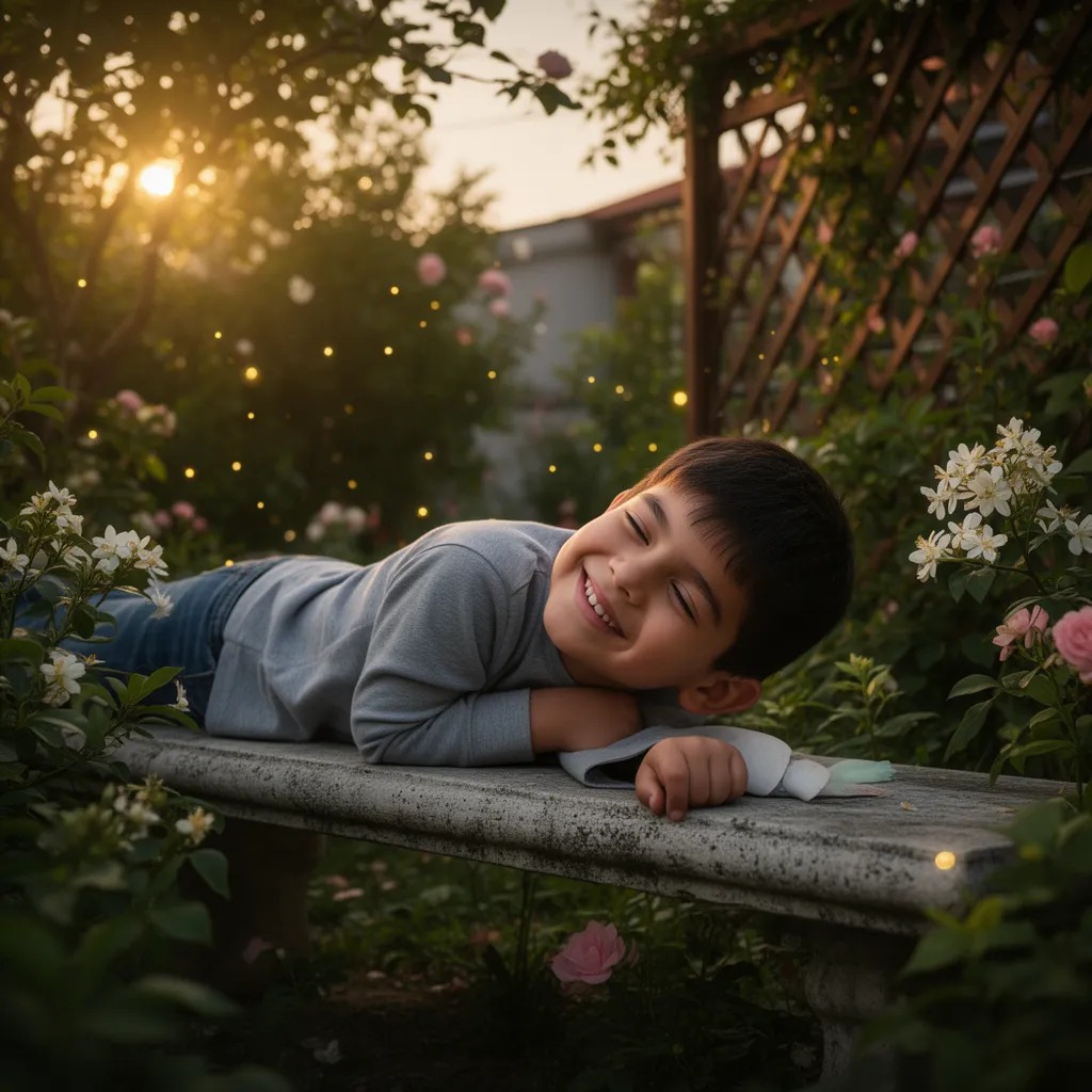 Yaz geceleri evin terasında uyurduk.