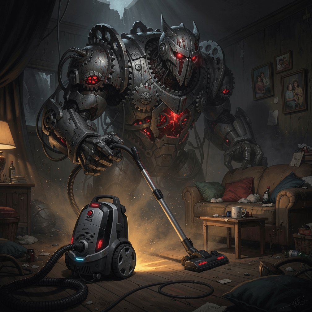 Elektrik süpürgem bana savaş açardı.