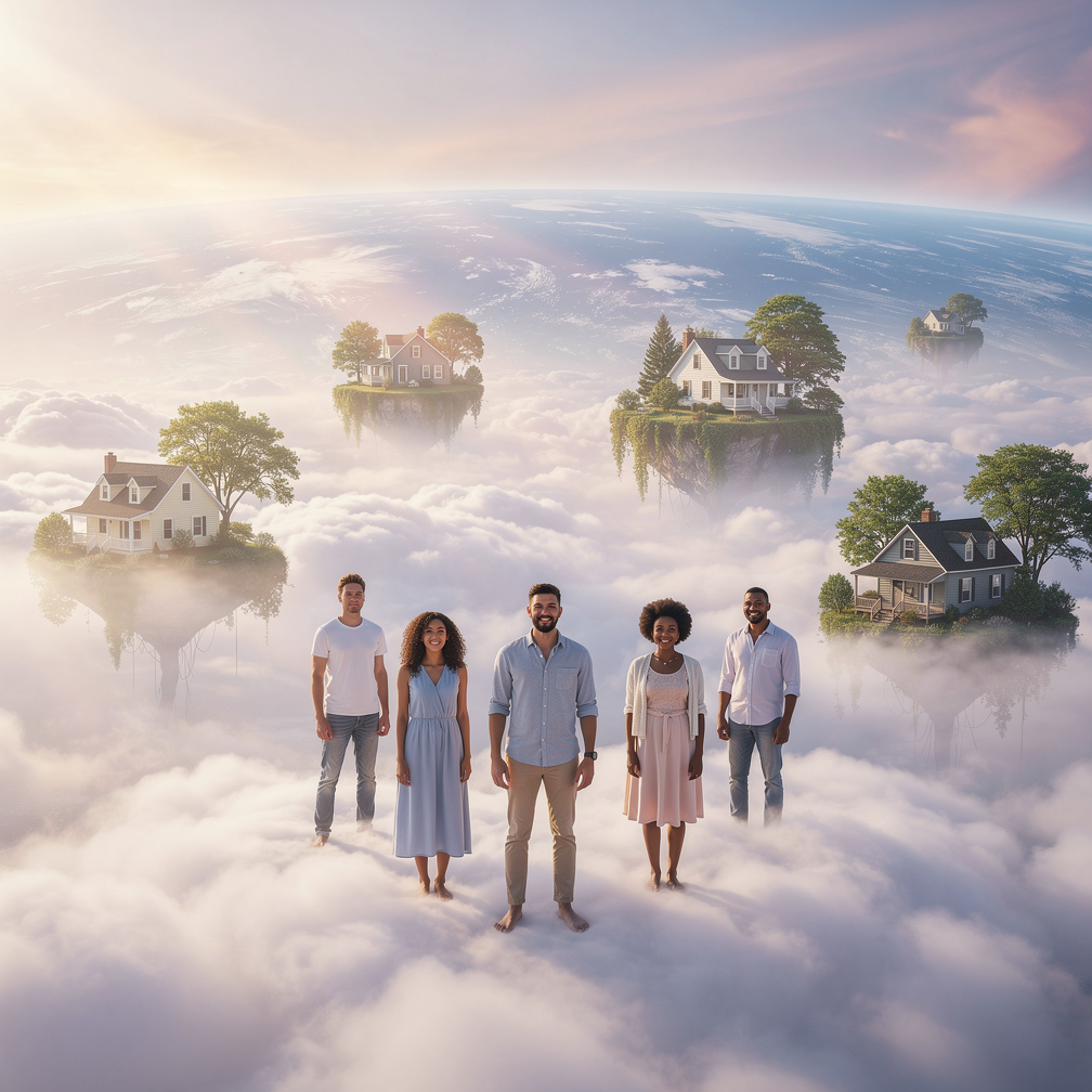 Hayal et: Gökyüzü ile yeryüzü yer değiştirseydi. Bizler gökyüzünde yaşasaydık.