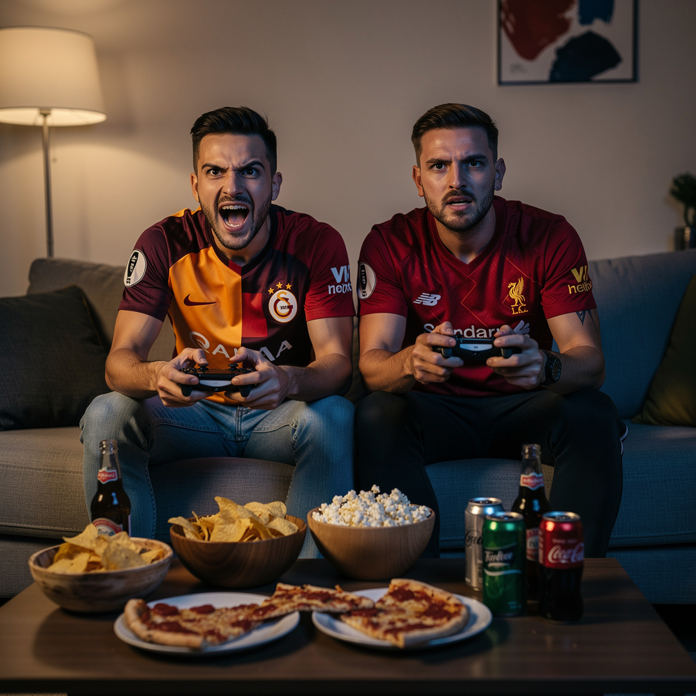 Maç başlıyor çok heyecanlısın çünkü bir kaç gün önce Galatasaray - Liverpool'u kendi sahasında 1-0 yenmiş. Sanki playstation 