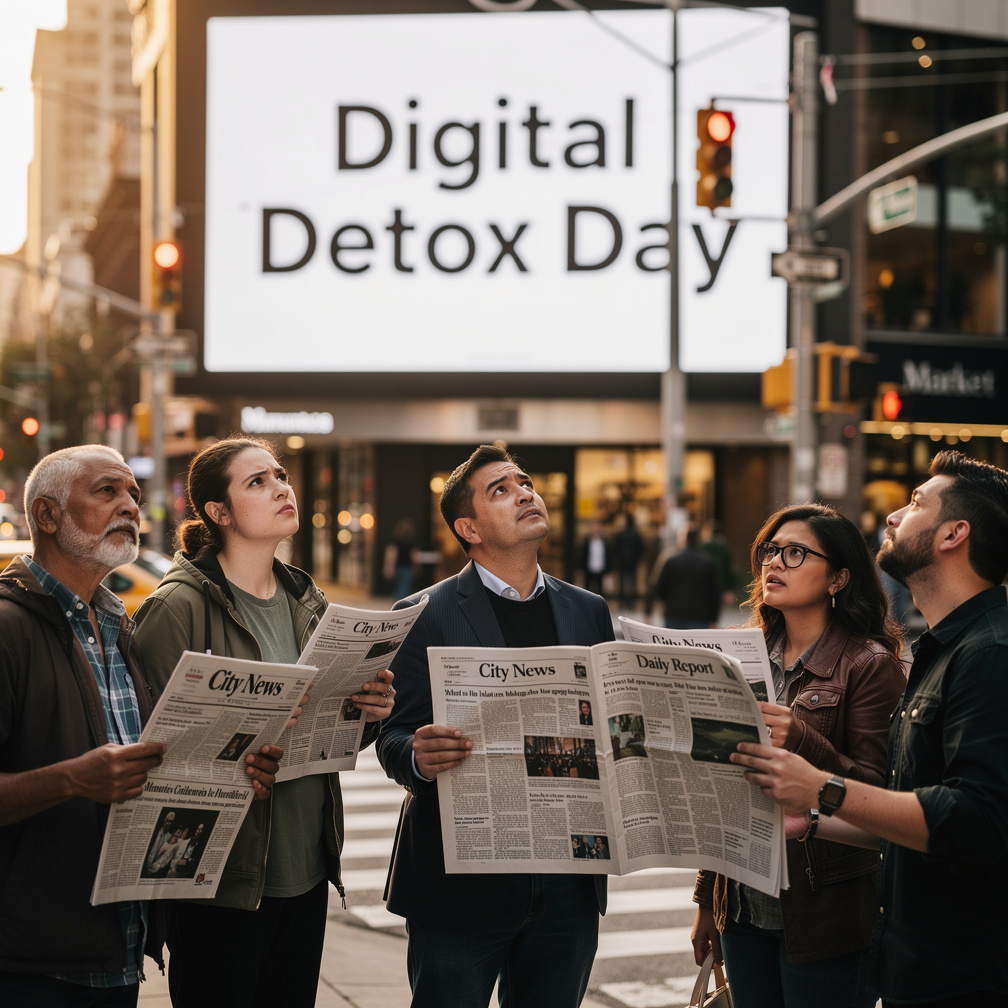 Hayal et: Hükümet, tüm internet ve telefon hizmetlerinin 24 saat boyunca kapatılacağı ulusal bir "Dijital Detoks Günü" duyurd