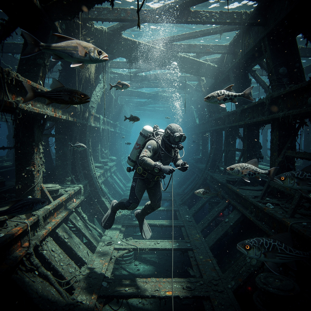 Hayal et: Yeni keşfedilen bir gemi enkazını keşfetmek için bir dalış seferindesin, ancak oksijen tankın sızdırıyor ve akıntıl