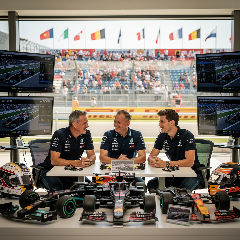 Hayal et: Formula 1 yarışları izlemek için Çin Grand Prix alanına git ve Mercedes takım patronu Toto Wolff ve takım pilotları