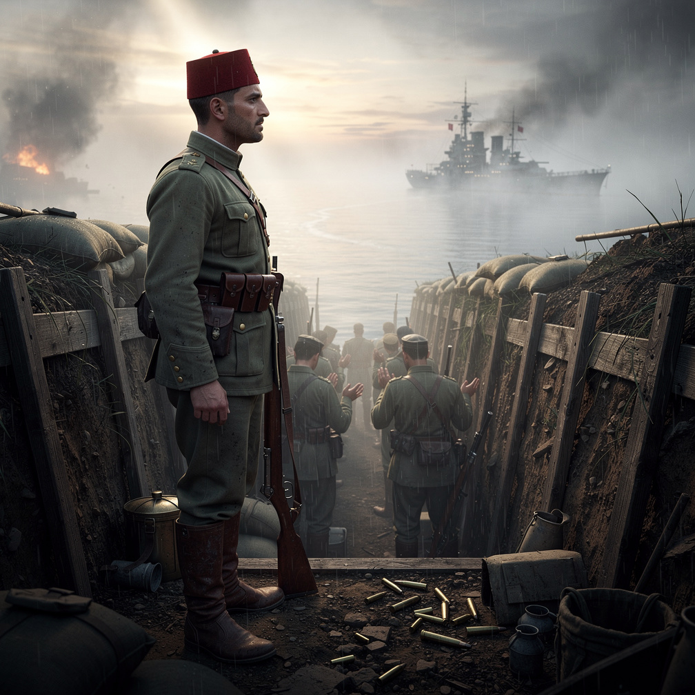 Saat 10:00. Boğazın üzerindeki sis dağılıyor ve İngiliz - Fransız birleşik donanmasına ait ilk savaş gemileri boğaza girmeye 