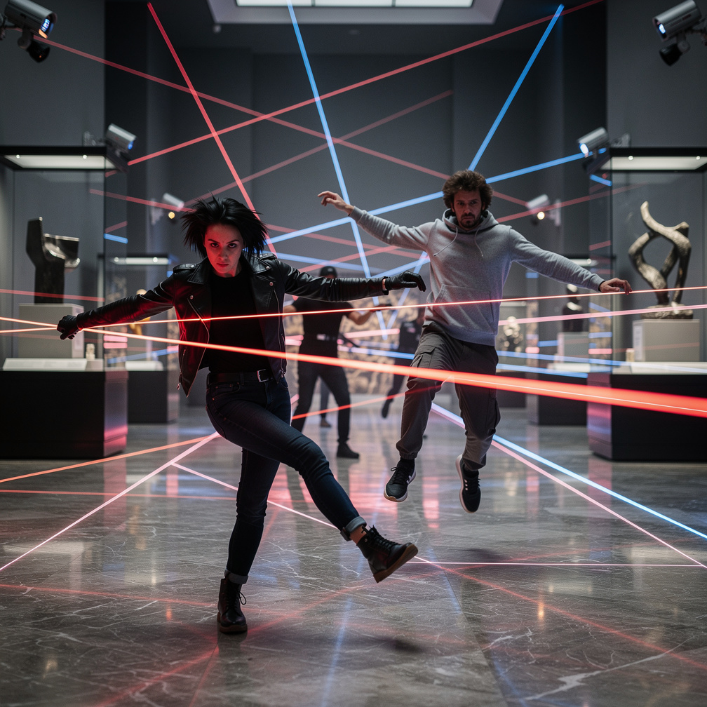 Hayal et: Yüksek güvenlikli bir müzenin içine sızan elit bir hırsız ekibinin parçasısın, ancak güvenlik sistemi her hareketin