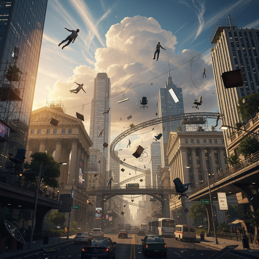 Imagine if: gravity disappeared.