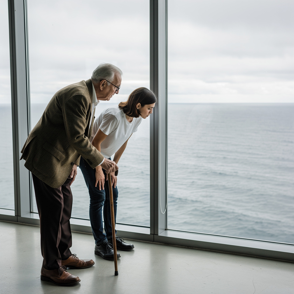 Okadar yüksek olmasına rağmen  elini uzatıp aşağıdan istediğini almasını istedi.
