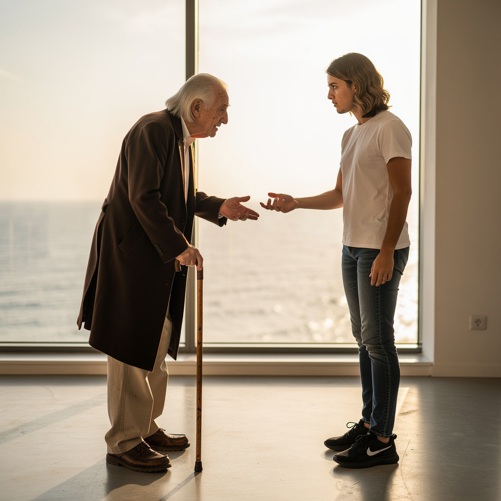 Yaşlı adam elimi uzattığımda ya geçmişimi yada geleceğimi alabileceğimi hangisini alırsam alıyım sonuçlarına katlanmam gerekt