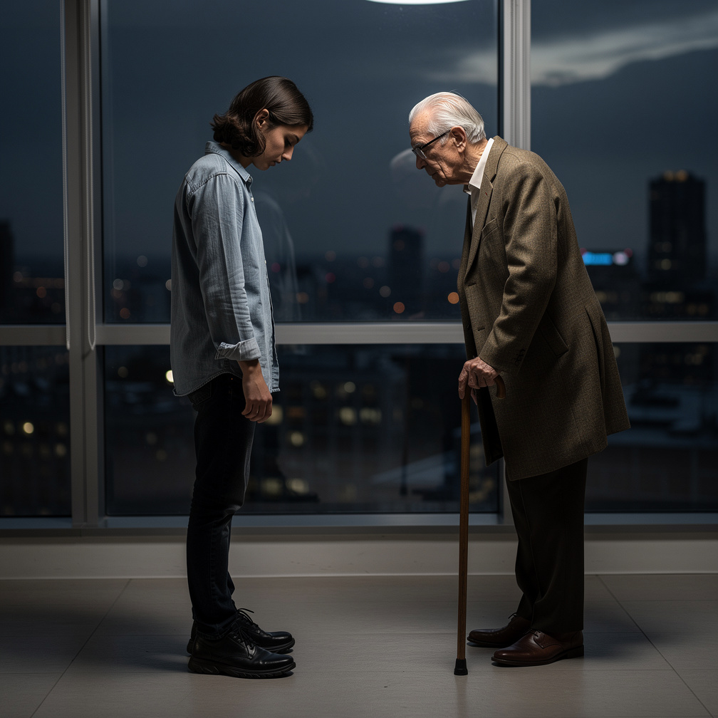 Geçmişe gitse yaptığı hatalar ve pişmanlıkları vardı, geleceği ise karanlıktı.