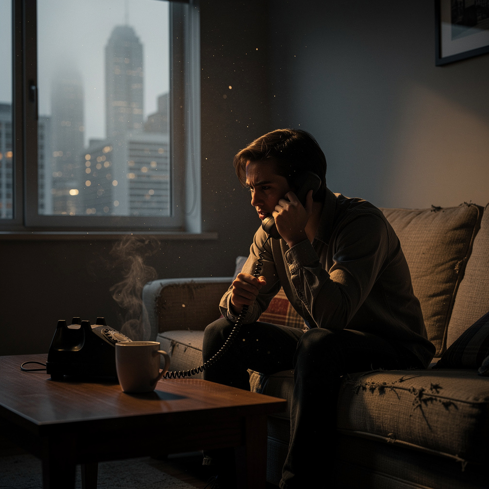 Hayal et: Telefonun çalıyor ve cevap verdiğinde, dünün yankısı, şehrin tüm kahve stokunu yok edecek olan yakın bir ananas sal