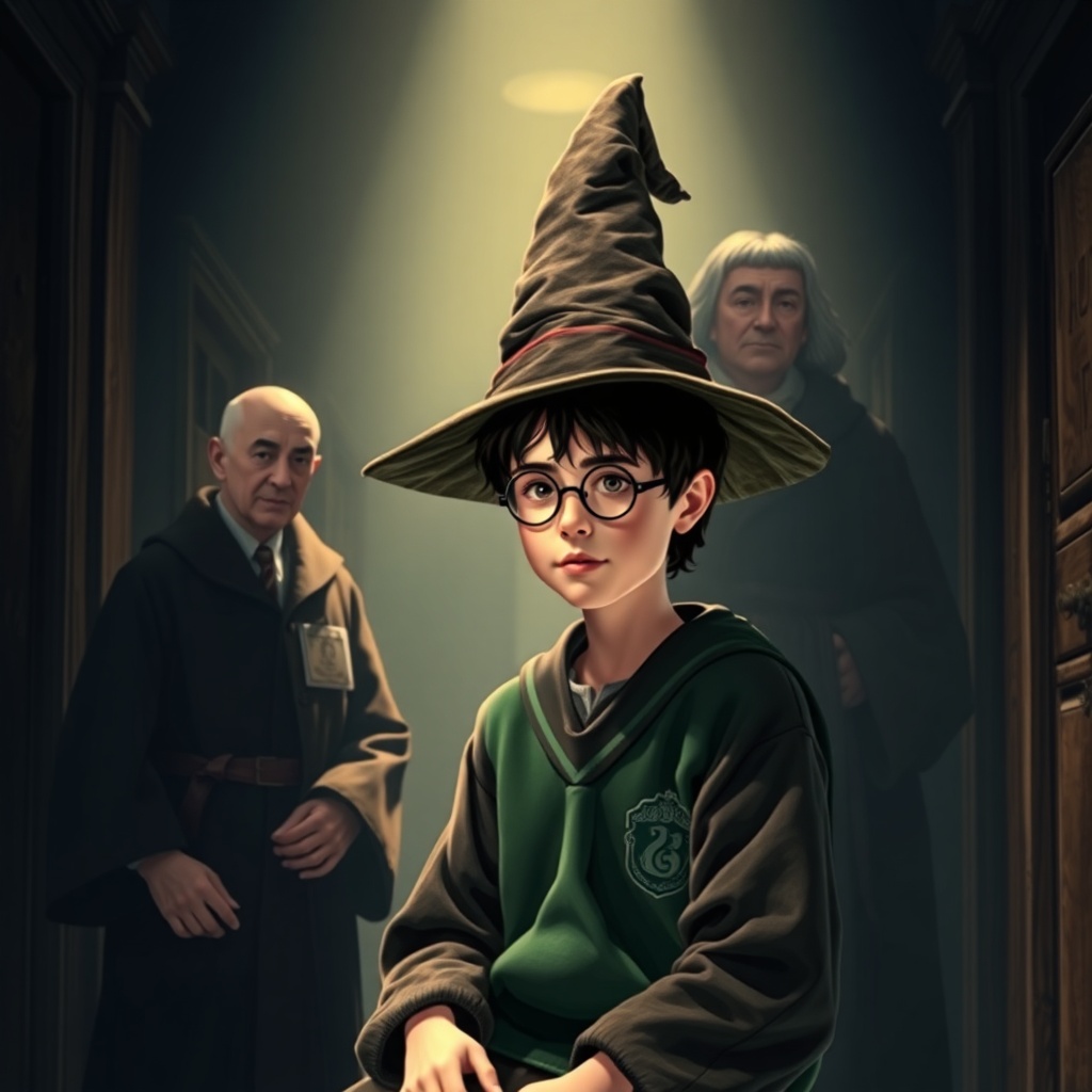 Dumbledore, Harry Potter için derin bir endişe duyar. Harry, Hogwarts'ta Slytherin binasına seçilir. Bu durum her şeyi değişt