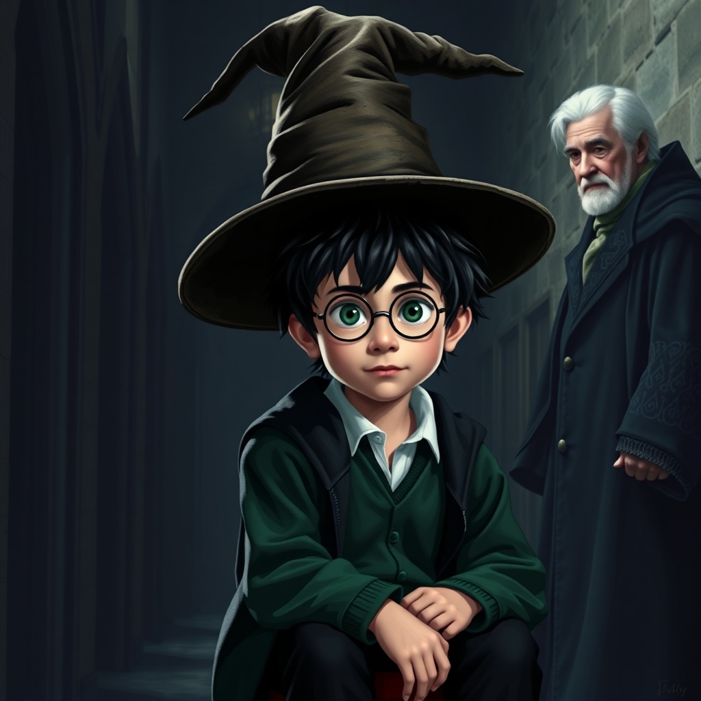 Altın Üçlü, hiç oluşmaz. Onlar birlikte maceralara atılmaz. Sihirbazlık okulu koridorlarında ayrı yollar izlerler. Dumbledore