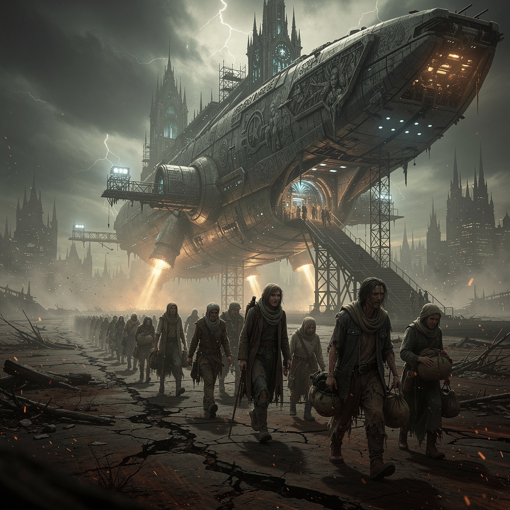 Ve Mars'a ilk önce yoksul insanları yolladılar orada koloni kurmaları için.