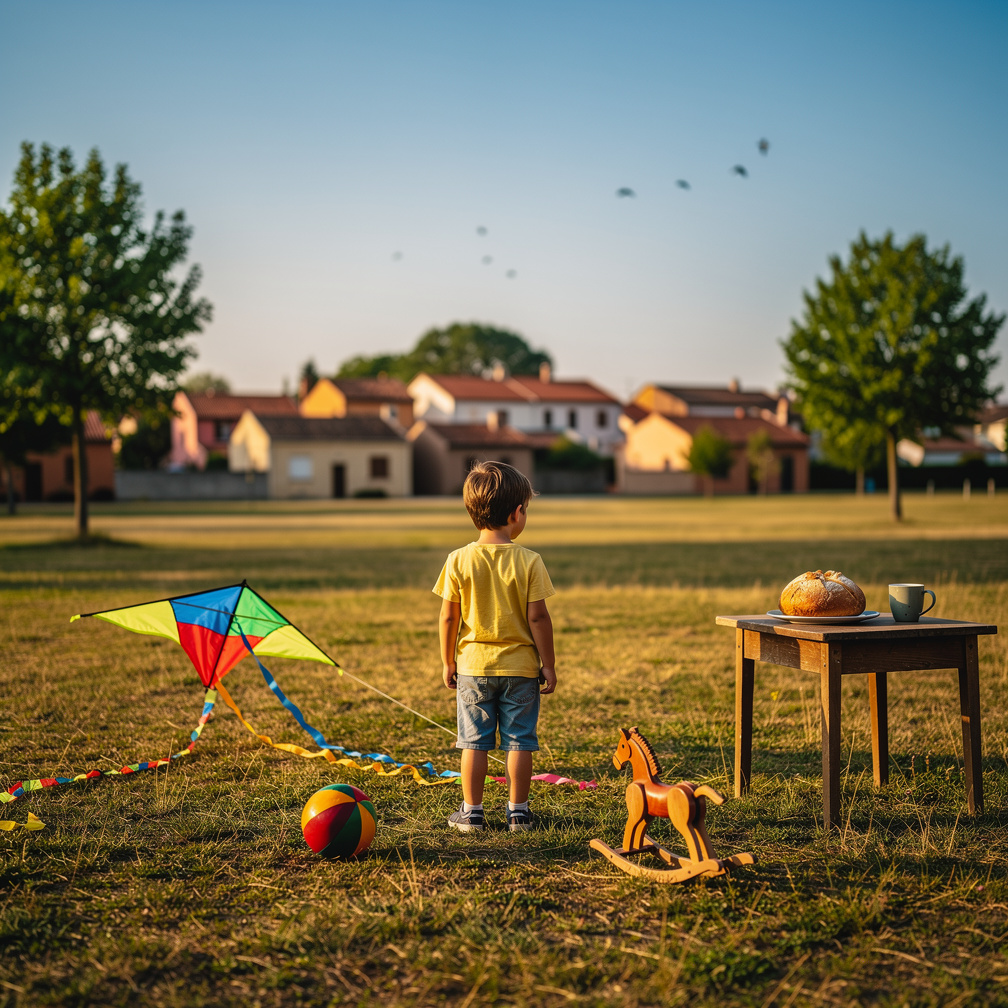 تخيل لو: 📘 عنوان الكتيب

رغيف الخبز الذي بكى
قصة عن حفظ النعمة للأطفال 🌱

⸻

🟫 الغلاف (الصفحة 1)

رغيف الخبز الذي بكى
✏️ إعدا