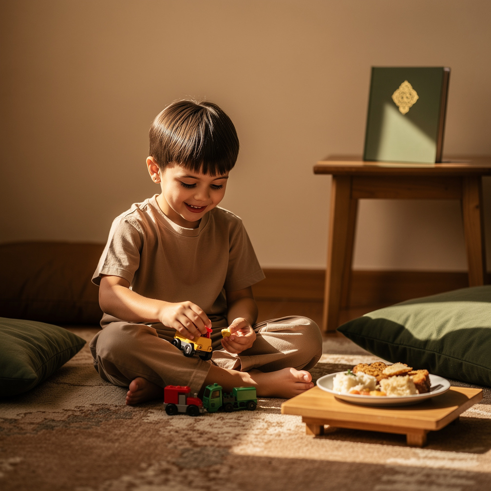 كان هناك طفل اسمه سالم 👦
يحب اللعب كثيرًا…
لكنه لم يكن يهتم بالطعام 🍽️