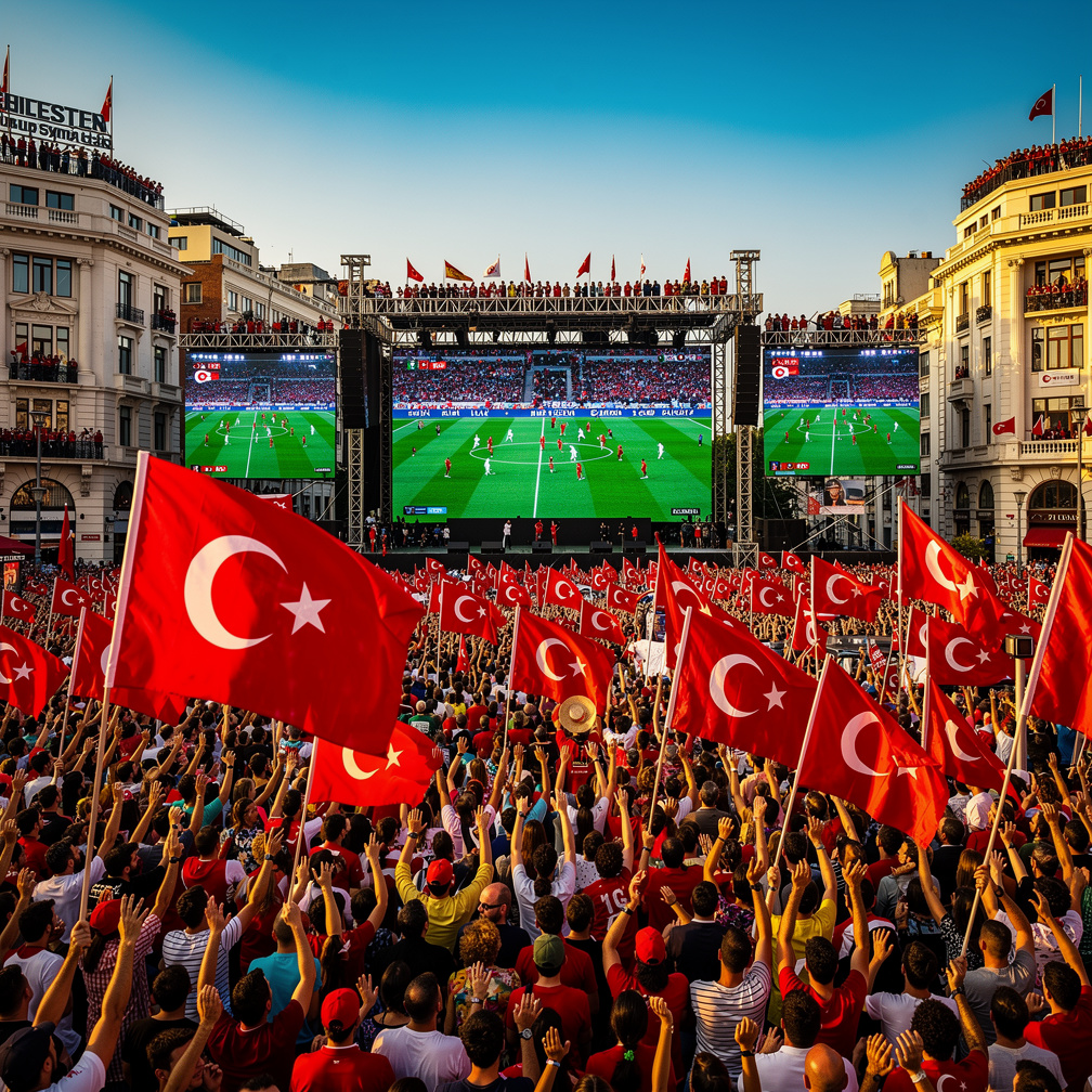 Hayal et: Bir yaz günü meydanlar dolup taşıyor. Her yerde Türk bayrakları var. Dev ekranlarda Dünya kupası finalini izliyor h