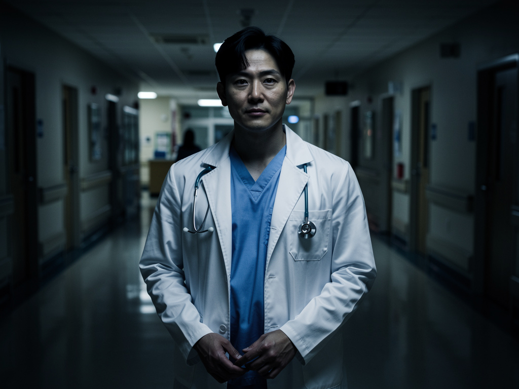 Hayal et: Ben Jung Woojin. Otuz iki yaşında bir doktorum.
İnsanlar beni hayat kurtaran biri olarak tanır.
Beyaz önlüğüm, saki