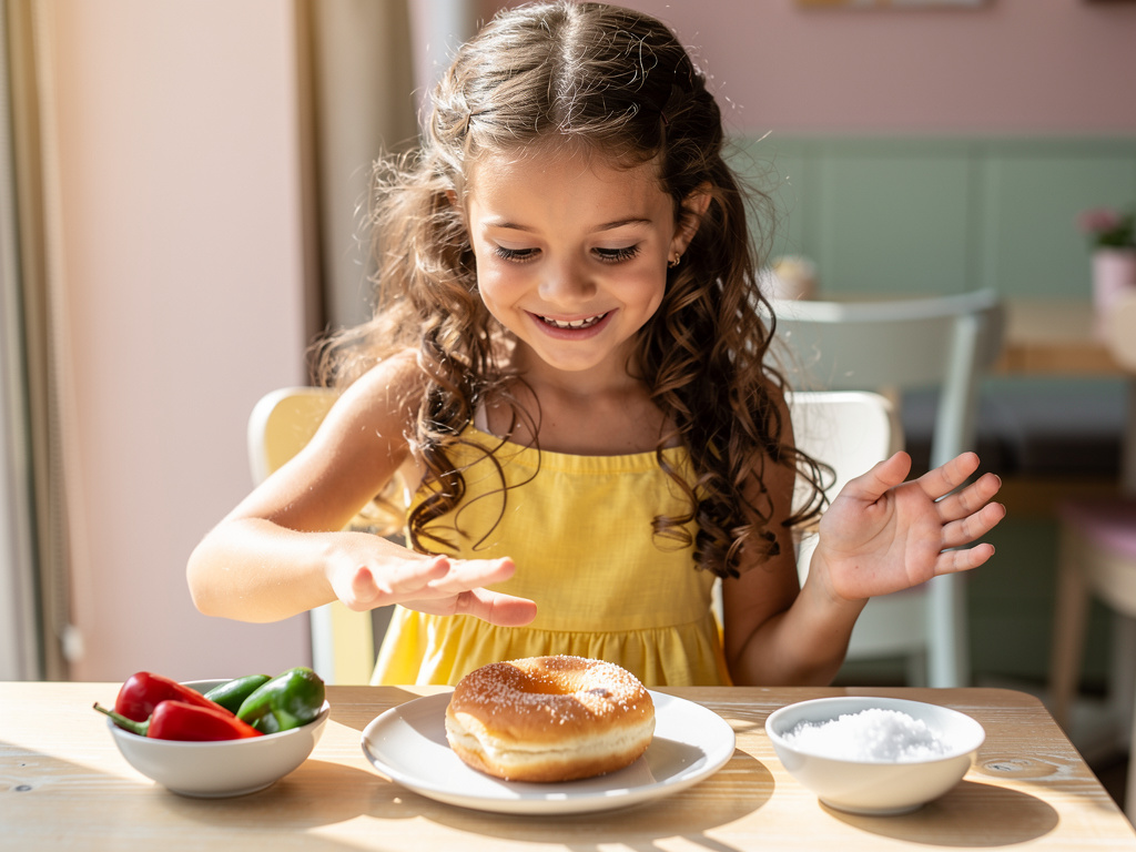 Hayal et: Kız trolleme hikayesi kız donut yiyecekken iki şık çıkıyor: acı biber ve tuz. Doğru şık acı biber ve acı biber seçi