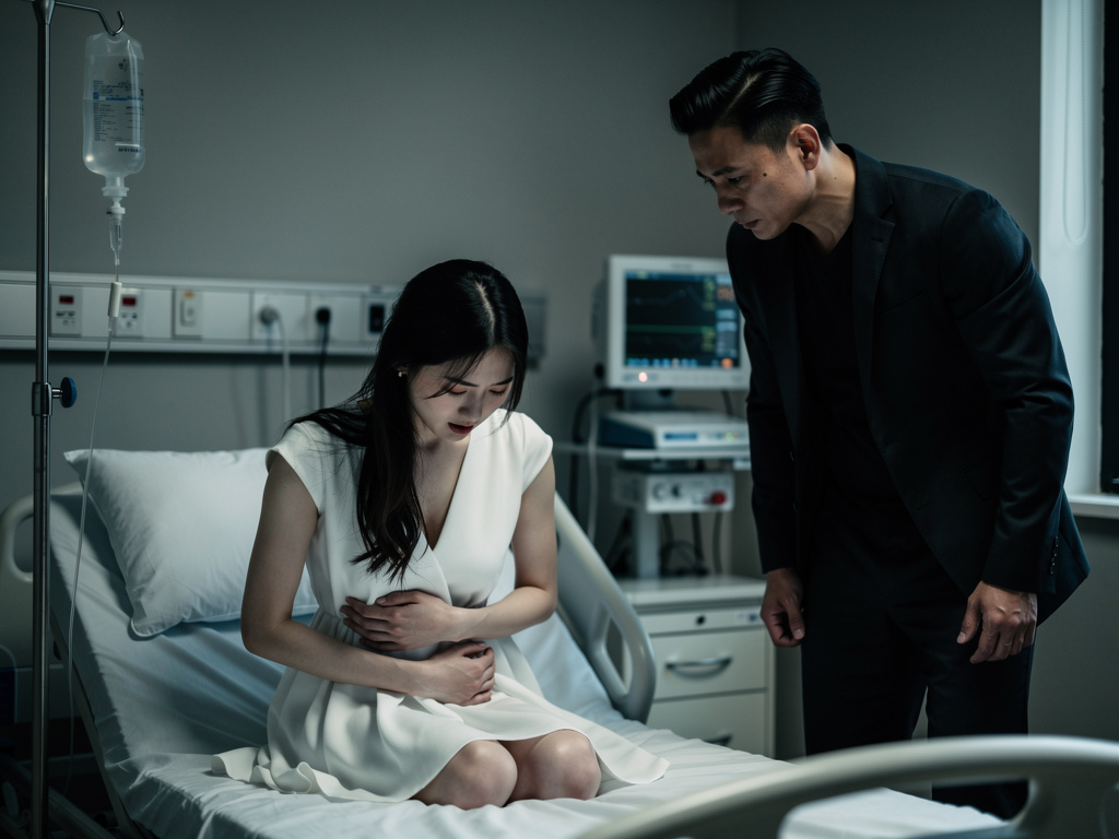 O kel adama araba çarpar ve ölür. Kadın içindeki acı yüzünden bebeği aldırmaya karar verir.