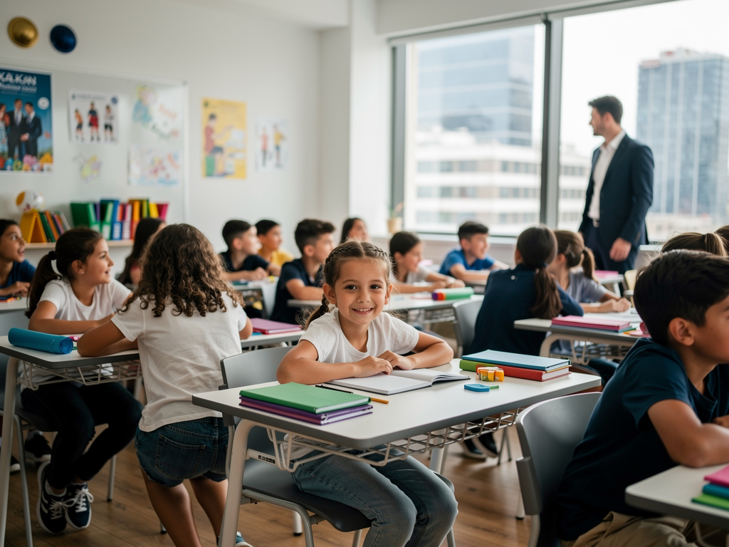 Kalkan kolejde Beritan 4-A sınıf öğrencisi herkes onun tatlılığına hayran, okulda herkes kendi ailesinin Kalkan Holding'e dah