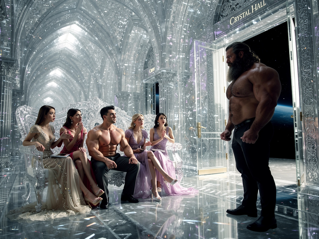 Hayal et: Evrenin en sonun kristallerden yapılmış bir saray vardı orda Lou Feng  1.90 boyunda yakışıklı kaslı ama seviye 1 de