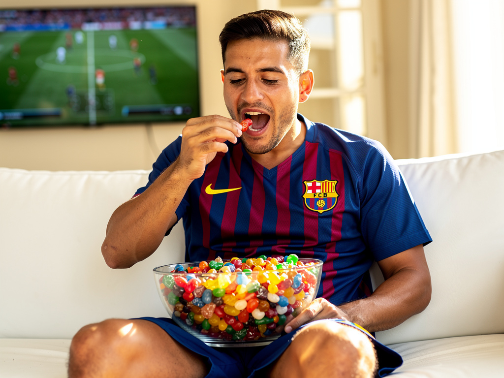 Hayal et: Messi tatlı yiyor.