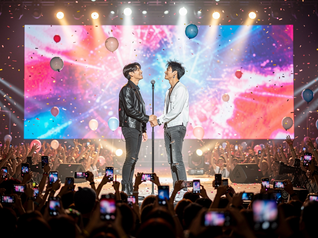 Hayal et: Minho ve Jisung sevgili olduklarını konserde açıklasaydı.