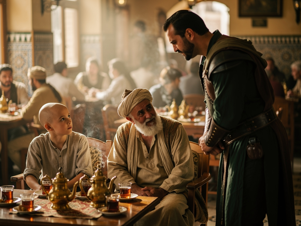 O adam ondan sonraki gün Nasrettin Hoca'dan, Kel oğlandan, Batalgaziden ve kahvedeki insanlardan özür dileyip onlarla zaman g