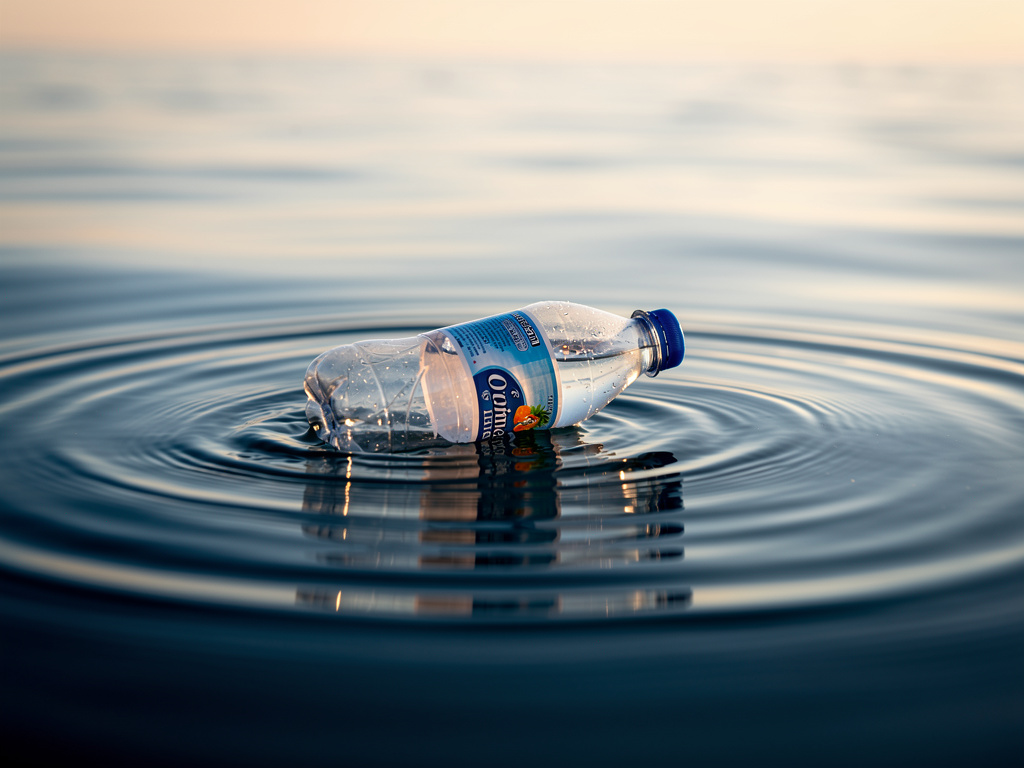 Şişe aniden hızla hareket etmeye başlar.