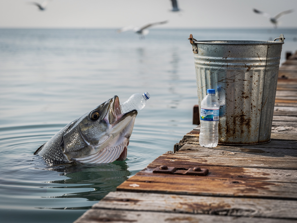 denizden bir balık başı çıkar. Onu oraya atan balıktır.